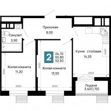 Продажа квартиры в новостройке, п городского типа Яблоновский, Тургеневское ш. ул, 1, республика Адыгея