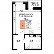 Продажа квартиры в новостройке, Краснодар, им. лётчика Позднякова ул., Д.2ТРА, Краснодарский край