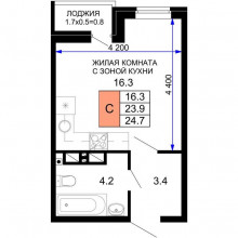 Продажа квартиры в новостройке, Краснодар, им. лётчика Позднякова ул., Д.2ТРА, Краснодарский край