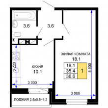 Продажа квартиры в новостройке, Краснодар, им. лётчика Позднякова ул., Д.2ТРА, Краснодарский край