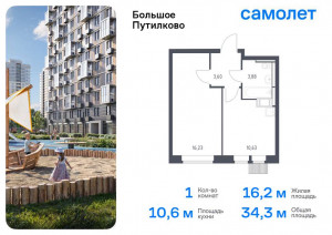 Продажа квартиры в новостройке, п городского типа Путилково, жилой комплекс Большое Путилково, 28, Московская область