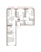 Продажа квартиры в новостройке, Екатеринбург, Академика Ландау ул, Д.ТР5, Свердловская область